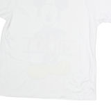 DISNEY Mens White Mickey Graphic T-Shirt L Short Sleeve Crew Neck Cotton