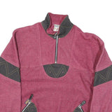 ETIRE Womens Pink & Black Zip Jacket S Polyester Blend Casual Outdoor