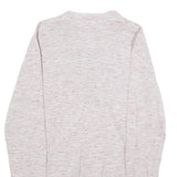 HILFIGER DENIM Mens Cream Pullover Plain Round Neck Basic Knit S Cotton Jumper