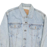 LEVI'S Mens Blue Denim Jacket M Cotton Blend Button Closure Classic Fit