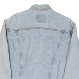 LEVI'S Mens Blue Denim Jacket M Cotton Blend Button Closure Classic Fit