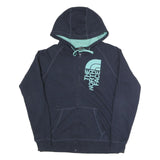 THE NORTH FACE Womens Navy Blue Hoodie L Cotton Blend Full Zip Casual Outdoor