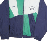 PUMA Mens Blue & Green St Thomas Blues Polyester Zip Track Jacket XL Sports