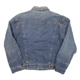 RENO Mens Blue Denim Jacket M Cotton Blend Button Classic Casual