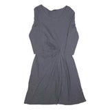 PHASE EIGHT Womens Grey Dress Polyester Blend Midi 3/4 Sleeve UK 14 Elegant