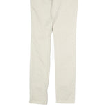 TWIN SET Womens Cotton Blend Cream Slim Skinny Trousers W26 L29 Stylish Comfort