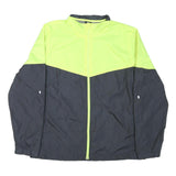 STARTER Mens Yellow & Grey Colourblock Zip Jacket L Polyester Blend Casual