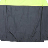 STARTER Mens Yellow & Grey Colourblock Zip Jacket L Polyester Blend Casual