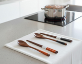 Anygleam Mixed Color 4pcs Wooden Chopsticks and Long Ladle Set Reusable Kitchen Tableware