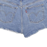 LEVI'S Womens Denim Blue Cut-Off Shorts M W29 Frayed Hem Casual