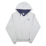 CHAMPION Mens Grey Beck's ¼ Zip Hoodie M Cotton Blend Casual Sweatshirt