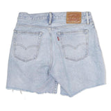 LEVI'S Womens Shorts Blue Denim Distressed M W32 Casual Summer Wear