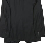 VALENTINO Mens Black Wool Blend Blazer Jacket L Classic Tailored Button Closure