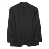 VALENTINO Mens Black Wool Blend Blazer Jacket L Classic Tailored Button Closure