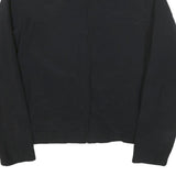 DKNY Mens Black Red Zip Jacket M Cotton Blend Plain Lightweight Casual