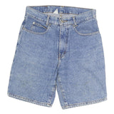 TEXAS BULL Mens Denim Blue Shorts M W28 Cotton Classic Fit Casual Zip Pockets