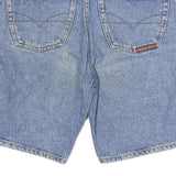 TEXAS BULL Mens Denim Blue Shorts M W28 Cotton Classic Fit Casual Zip Pockets