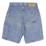 TEXAS BULL Mens Denim Blue Shorts M W28 Cotton Classic Fit Casual Zip Pockets