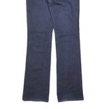 GUESS Womens Jeans Blue Regular Straight Denim Dark W32 L34 Zip Cotton Blend