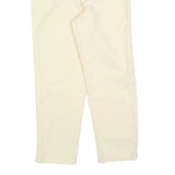BIAGGINI Womens Cotton Blend Cream Regular Fit Straight Leg Trousers W28 L25