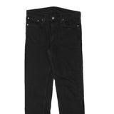 LEVI'S 514 Mens Jeans Black Regular Straight Denim W30 L30 Classic Zip Cotton