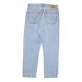 LEVI'S 501 Womens Regular Fit Straight Denim Light W27 L26 Distressed Jeans