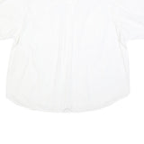 OUT OF AFRICA Mens White Cotton Blend Short Sleeve Shirt L Casual Summer Shirt