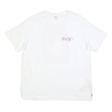 LEVI'S Mens White Graphic T-Shirt XL Short Sleeve Crew Neck Cotton Blend