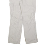 CLOCKHOUSE Mens Regular Beige Cotton Blend Zip Cargo Trousers W34 L32 Casual