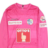 CRAFT Mens Pink Football Shirt L Long Sleeve Crew Neck Zibung Signature