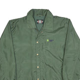 CLIQUE Mens Green XL Nylon Button Jacket Plain Lightweight Casual