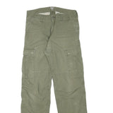 CARHARTT Mens Cotton Blend Green Regular Fit Straight Leg Trousers W30 L32