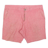 WRANGLER Mens Shorts Pink Casual L W36 Cotton Blend Classic Zip Pocket