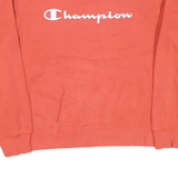 CHAMPION Mens Orange Crew Neck M Cotton Blend Pullover Sweatshirt