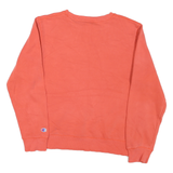 CHAMPION Mens Orange Crew Neck M Cotton Blend Pullover Sweatshirt