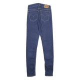 LEVI'S 710 Super Skinny Womens Jeans Blue Slim Skinny Denim W26 L30 Cotton Blend