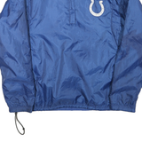 NFL Mens Blue Colts Jacket XL Polyester Blend Plain Zip Sportswear Teamwear