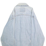 LEVI'S Mens Blue Denim Jacket M Cotton Plain Button Casual Vintage Classic