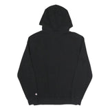 CHAMPION Mens Black Hoodie S Cotton Blend Pullover Sweatshirt