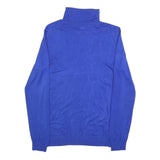 CALVIN KLEIN Mens Blue Plain Turtleneck Basic Knit Jumper M Stylish Comfortable