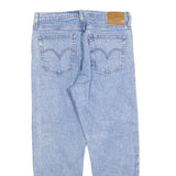 LEVI'S Womens Regular Fit Straight Leg Denim Light Blue Jeans W30 L26 Classic
