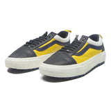 VANS Low Top Womens Trainers Black & Yellow Synthetic UK 5 Casual Skate Shoes