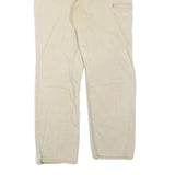 CARHARTT Mens Cotton Blend Beige Regular Fit Straight Leg Trousers W34 L32