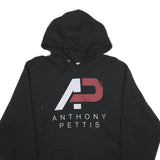 CHAMPION Mens Black Anthony Pettis Pullover Hoodie L Cotton Blend Casual
