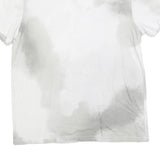 CHAMPION Mens White & Grey Tie Dye T-Shirt M Short Sleeve Crew Neck Cotton Blend