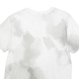CHAMPION Mens White & Grey Tie Dye T-Shirt M Short Sleeve Crew Neck Cotton Blend