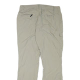 COLUMBIA Womens Beige Polyester Blend Regular Straight Trousers W33 L32 Outdoor