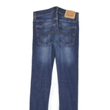 LEVI'S 510 Womens Slim Blue Denim Medium Wash W25 L28 Slim Fit Zip Jeans