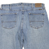 WRANGLER Mens Denim Blue Casual Shorts L W38 Cotton Blend Zip Closure