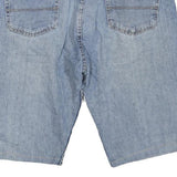 WRANGLER Mens Denim Blue Casual Shorts L W38 Cotton Blend Zip Closure